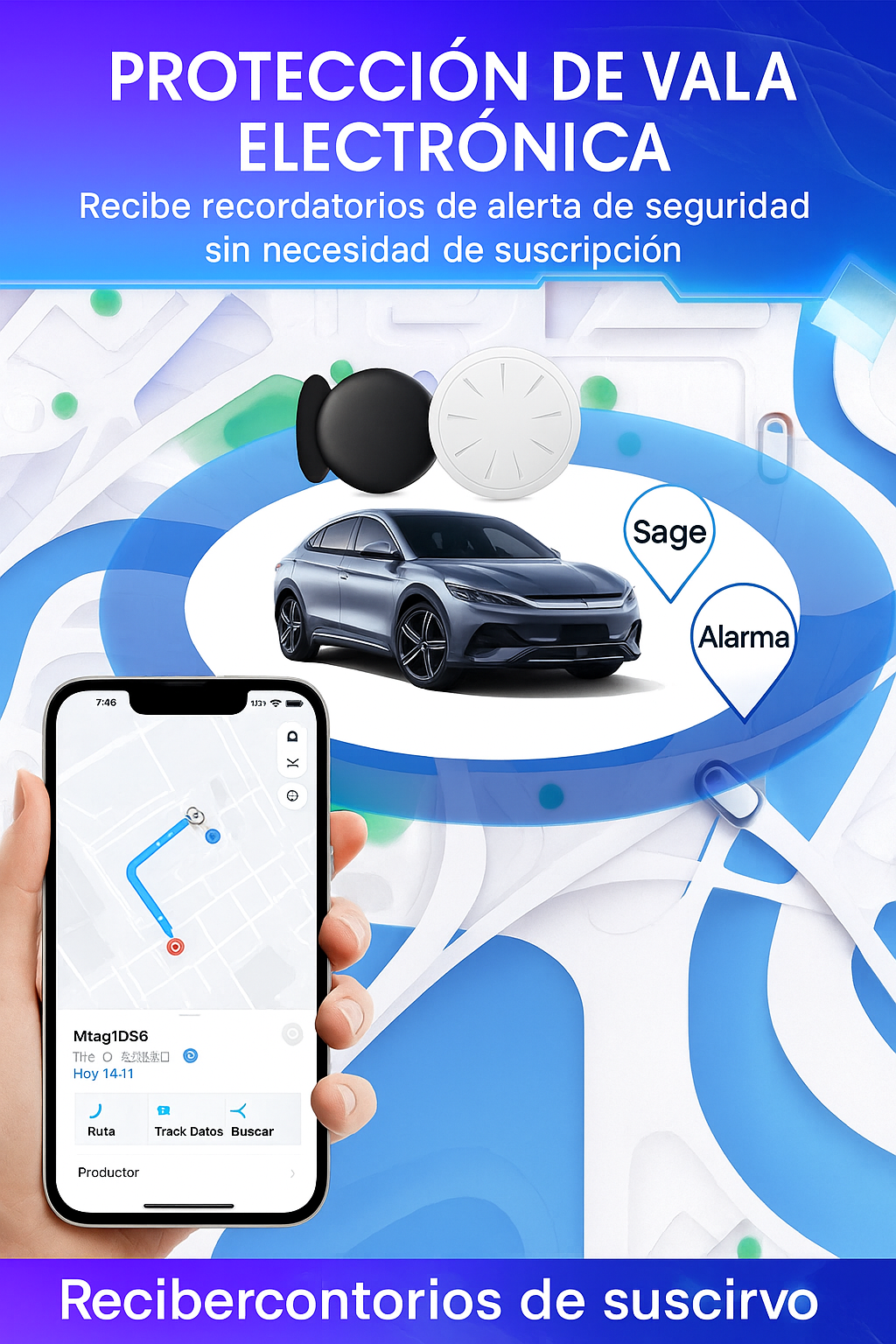 Localizador Premium™  rastreador magnético GPS