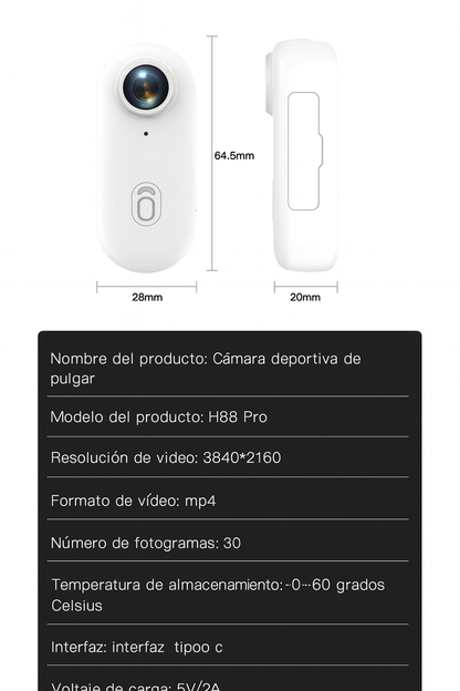 H88 PRO POVCAM 4k 64 GB